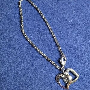 Heart Bracelet Says SISTERS IN CHRIST Silver Tone 667